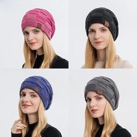 Xinbaoguan 60% acrylic 9875 autumn and winter mixed color wool knitted hat with versatile yarn and warm pullover women's hat
