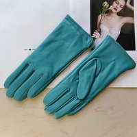 AliExpress Bickmods Ladies Sheepskin Gloves Classic Solid Color Versatile Leather Spring Knit Lining Cycling Driving Gloves Autumn