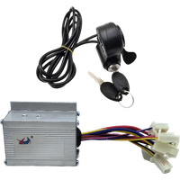 AliExpress NONE 250W 350W 500W 800W 1000W 12V 24V 36V 48V Electric bicycle brush motor speed controller thumb throttle power lock