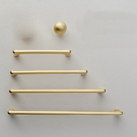 WV Modern Minimalist Pulls Cupboard Dressers Brass Gold Cabinet Door Handles Closet Drawer Knobs Kitchen Furniture Hardware
