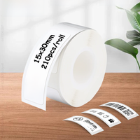 P15 Label Printer Sticker 15*30mm 12*40mm Thermal Label Paper Self-adhesive Label Tape for Marklife P15 P12 P11 D30 Label Maker