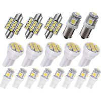6000K White LED Interior Light Bulb Package for Toyota 4Runner 18Pcs Inside Light Dome Trunk Map License Plate Lamp Bulb