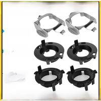 1 Pair H7 LED Headlight Bulb Base Adapters Holders Retainers for B/ML Class Opel For Audi/Hyundai Santa Fe/Sonata