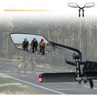 AliExpress NONE Bicycle Handlebar Reflector Rear View Mirror Safety Adjustable Rotatable Mirror Clear Electric Scooter Cycling Accessories