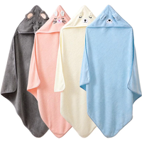 Baby Bath Towels Soft flannel Newborn Hooded Towel Blanket Boys Girls Cartoon Animal Toddler Bathrobe Warm Sleeping Swaddle Wrap