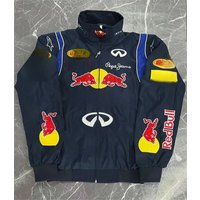 Red Bull embroidered racing suit, motorcycle riding jacket, new long-sleeved thick jacket in European and American style