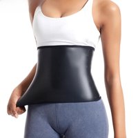 Womens Body Shaper Tummy Control Waist Slimming Belt Faux Leather Waist Trainer Corset Belly Sheath Tummy Trimmer Cincher Sports