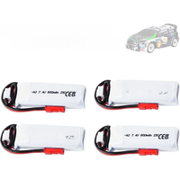 1-5PCS 2S 7.4V 800mAh Lipo Battery For WLtoys K979 K969 K989 K999 P929 Remote Control Car Parts For Mini-q 1/28 RC Cars Battery