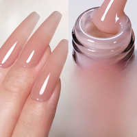 BORN PRETTY 4-In-1 Quick Extension Hard UV Gel for Manicure Tips Extend Jelly Nude Thick Soak Off Long Lasting UV Gel Varnish