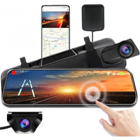 E-ACE 2K Car DVR WIFI GPS Stream Media Mirror Optional 1080P Car Video Camera Night Vision Loop Recording 24H Parking Black Box