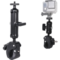 AliExpress AEVYVKV Camera Clamp Mount Bike Motorcycle Handlebar Mounts Accessories, 360 Ball Joint Tube Roll Bar Holder Clip for GoPro 12 11 10 9