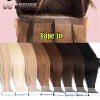 Invisible Tape In Hair Extensions 100% Remy Human Hair Piano Color Brown Mixed Honey Blond Tape Ins Hair Extensions