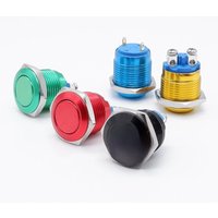 Metal Push Button Switch Oxidation Self Reset Momentary 16mm 19mm 22mm Red Blue Black Green Yellow Color NO Normal Open Switches