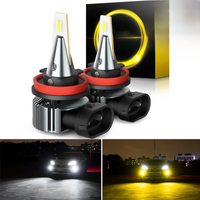 AUXITO 2x Canbus H11 H8 LED Fog Light Bulbs H10 H16 H27 880 881 LED CSP DRL H9 5202 PSX26W PSX24W Car Driving Lamp White Yellow