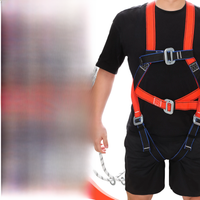 Adjustable Safety Harness for Work in Height with 2M Safety Rope Belt Carabiner Outdoor Climbing Full Body Security Protection