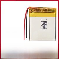 PURFIELD 503035 500mAh 3.7V Lithium Polymer Battery Lipo Rechargeable Batteries for MP3 GPS DVD Navigationtion LED Light Speaker