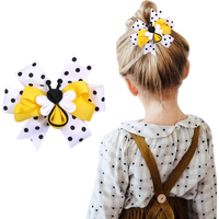 Hair Clips Unique Bee Hair Bows For Girls Stack Dot Hair Clips Fashion Kids Hairpins Barrettes Children Hair Accessories