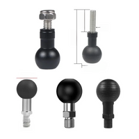 Aluminum 17mm 25mm Ball Head Adapter to M6 M8 M10 Screw for RAM Garmin Mount Motorcycle Phone Holder Car Bracket Camera Stand