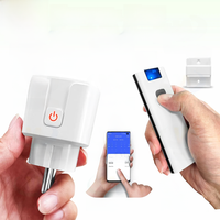 Tuya Smart Socket EU FR 16A WiFi and RF Smart Plug With Power Monitoring,Support Power State Memory,work with Alexa Google Home