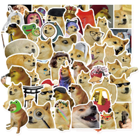 AliExpress NEW!10/50PCS Funny Dog Meme Stickers Decals Kids Toys Laptop Phone Motorcycle Luggage Car Fridge Guitar Bike Waterproof Sticker