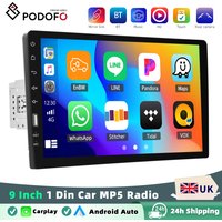 Podofo Audio Stereo Carplay Android Auto Universal Car Radio 9 Inch 1 Din MP5 Multimedia Player Mirror Link BT FM RDS image 4