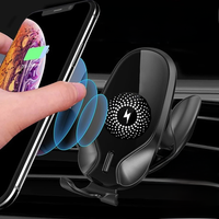 15W Car Fast Wireless Charger Mount Stand Gravity Clamping Fast Charging Holder For 11 Pro Max 8 X XR XS Car Phone Holder Mount