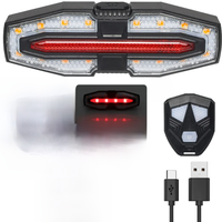 AliExpress USB Rechargeable Bike Tail Light with Turn Signals Bicycle Rear Light Wireless Remote Control Bike Rear Light for Night Riding