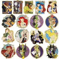 Cartoon Princess Enamel Pin Funny Witch Brooches Lapel Pins Badges on Backpack Clothes Accessories Anime Jewelry Fans Gifts