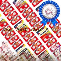 30PCS Original Panasonic LR44 LR43 LR41 LR1130 Button Batteria AG13 AG10 L1154 A76 357a Cell Coin Watch Toys Remote Battery