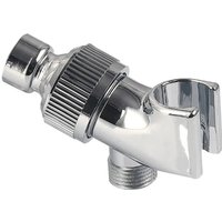 G1/2" 3 Way Tee Connector Shower Adapter Adjustable Water Diverter Valve Arm Mounted Faucet Sprinkler Holder Bathroom Accessory