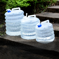3L/5L/8L/10L/15L Outdoor Collapsible Bucket Foldable Water Bag Survival Water Storage Portable Water Carrier Container Camp Hiki