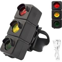 USB Rechargeable Led Bike Warning Lamp Red Blue Green Caution Emergency Flash Tail Rear Lights for Mtb Bike Seatpost