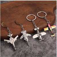 Metal Airbus Airliners Fighter Jet Plane Warplane Helicopter Airplane Keyring 3D Bomber Aircraft Keychain Warcraft Key Chain