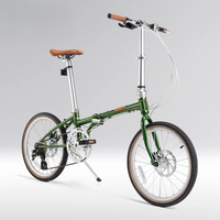 AliExpress ROCKBROS Lightweight Bike Folding Design 20 inch Bike With Shimano 8-speed Wire-drawn Disc Brake System Adult Folding Bike