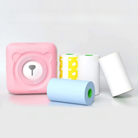 3Rolls Peripage Mini Printer Paper Sticker, Self-Adhesive Thermal Paper for PeriPage A6 Printer, Waterproof, Oilproof, BPA Free