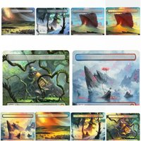 Foil (SPG) Fetch lands set Magical Proxy Black Top Quality Proxy Playing Cards arid mesa Gathering Board Game Trading Cards
