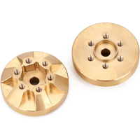 INJORA Heavy Brass 55g/pcs 12mm Wheel Hex Hub Fit 1.9 2.2 Wheel Rim for 1/10 RC Crawler Car Axial SCX10 90046 TRX4