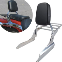 Motorrad-Sissy-Bar-Beifahrer-Rückenlehne mit Gepäckträger, passend für Honda Shadow VT600C VLX600 1999-2007, Touring-Zubehör für den hinteren Bereich