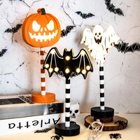 NEW Halloween Decoration light Pumpkin Spider Bat Skull shape Led Light table Night Lamp for Home Decor Haunted Houses Bar Party