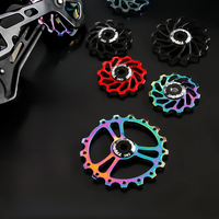 AliExpress TANKE MTB Bicycle Rear Derailleur Jockey Wheel Ceramic Bearing Pulley AL7075 CNC Road Bike Guide Roller Idler 11T 13T 15T 17T