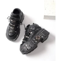 2024 New WoMen's Platform Russian Heavy Metal Punk Increase Height Daddy Shoes Men