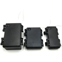 10pcs/lot Waterproof Dustproof Battery Holder Case Shell with ON OFF Timer 2x 3x 4x 6x 1.5V AA Batteries Storage Box with Wires