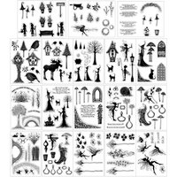 2025 Plants Fairy Series witch Clear Stamps for DIY Craft Making Greeting Card Scrapbooking Photo Album Sheets Rubber Seal Stamp