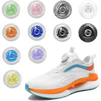1 Pair New Metal Wire Swivel Automatic Buckle Shoelaec Shoelaces for Sneaker No Tie Shoe Laces Quick Lock Shoestrings Women Man