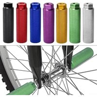 AliExpress NONE 1PC Alloy Bicycle Pedal Foot Peg for MTB Bike Axle Footrest-Lever Cylinder Grip Non-Slip Front Rear Axle Foot Pegs Accessories
