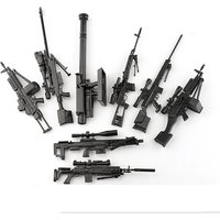 1/6 Scale Plastic Weapons Military Model MK14 SVD DSR-1 Sniper Rifle TAC-50 M46 4D Gun Model Toy for 12" Action Figure Display
