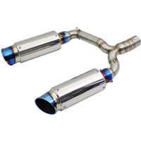 Motorcycle GSR 600 GSR 400 Exhaust Pipe System Slip On Muffler DB Killer for Suzuki BK 600 BK 400 Mid Link Pipe and Tailpipes