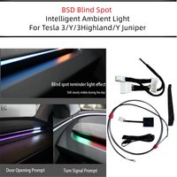 Intelligent Air Vent Ambient Light System Blind Spot Monitoring BSD System for Tesla New Y Juniper Model 3 Highland Model 3 Y image 4