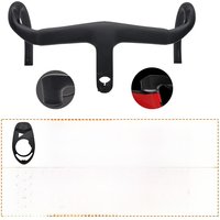 AliExpress NONE MADONE 7 T1000 Carbon Handlebar 380-440mm Internal Wiring Integrated Handlebar 28.6mm with Bike Spacer Road Bike Frame Parts