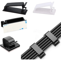 10/20/50Pcs Cable Organizer Self Adhesive Cable Clips USB Cable Management Clamp Car Home Wall Cord Holder Charging Wire Winder